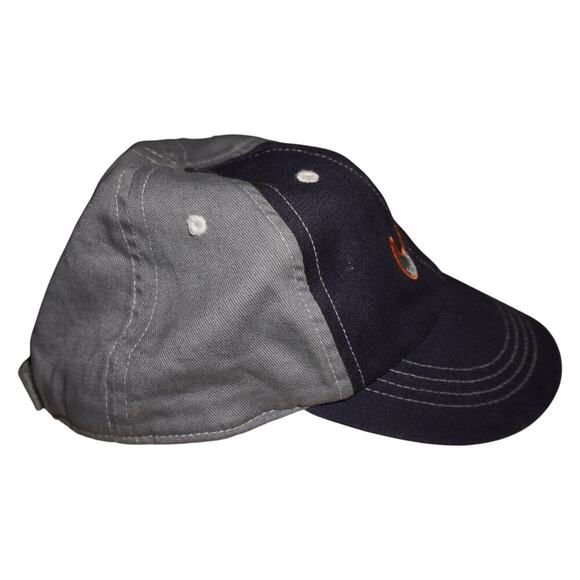 Vintage Nike Toddler Cap Two-Tone Gray & Navy Adjustable Strapback Hat - Picture 6 of 10